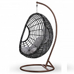 Подвесное кресло из искусственного ротанга AFM-300C Dark Grey