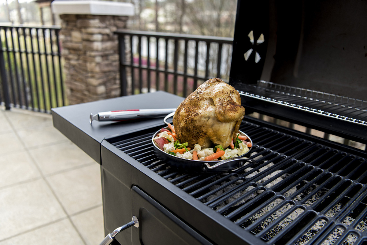 Ростер для курицы с подставкой для емкости