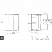 Шкаф для хранения SIGNATURE HIGH STORE STORAGE CABINET Keter    1