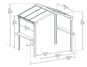 Комплект беседки для гриля BBQ Gazebo Garden Austin 2400- black Palram  706835  4