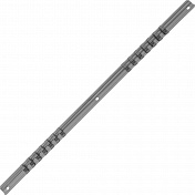 Держатель для головок 1/4 "DR под 14 предметов, "рельс"   MSH1414