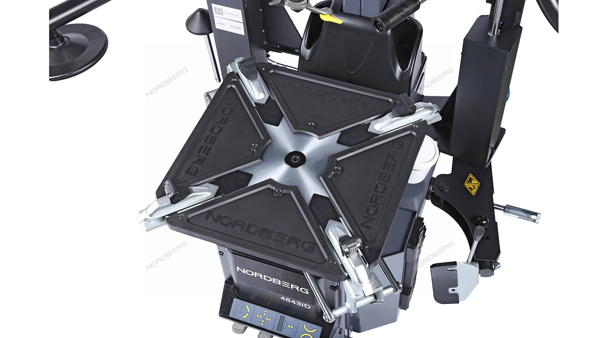 Станок шиномонтажный автомат, инверторный, стол с накладками, 220 В, серый