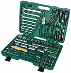 Набор инструмента универсальный 1/4", 1/2"DR, 77 предметов