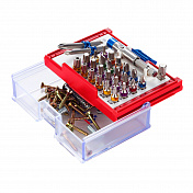 Набор вставок (бит) 1/4;, TORX, HEX, PZ, PH, SLOT, 28 предметов МАСТАК 058-11028C Мастак   058-11028C 2
