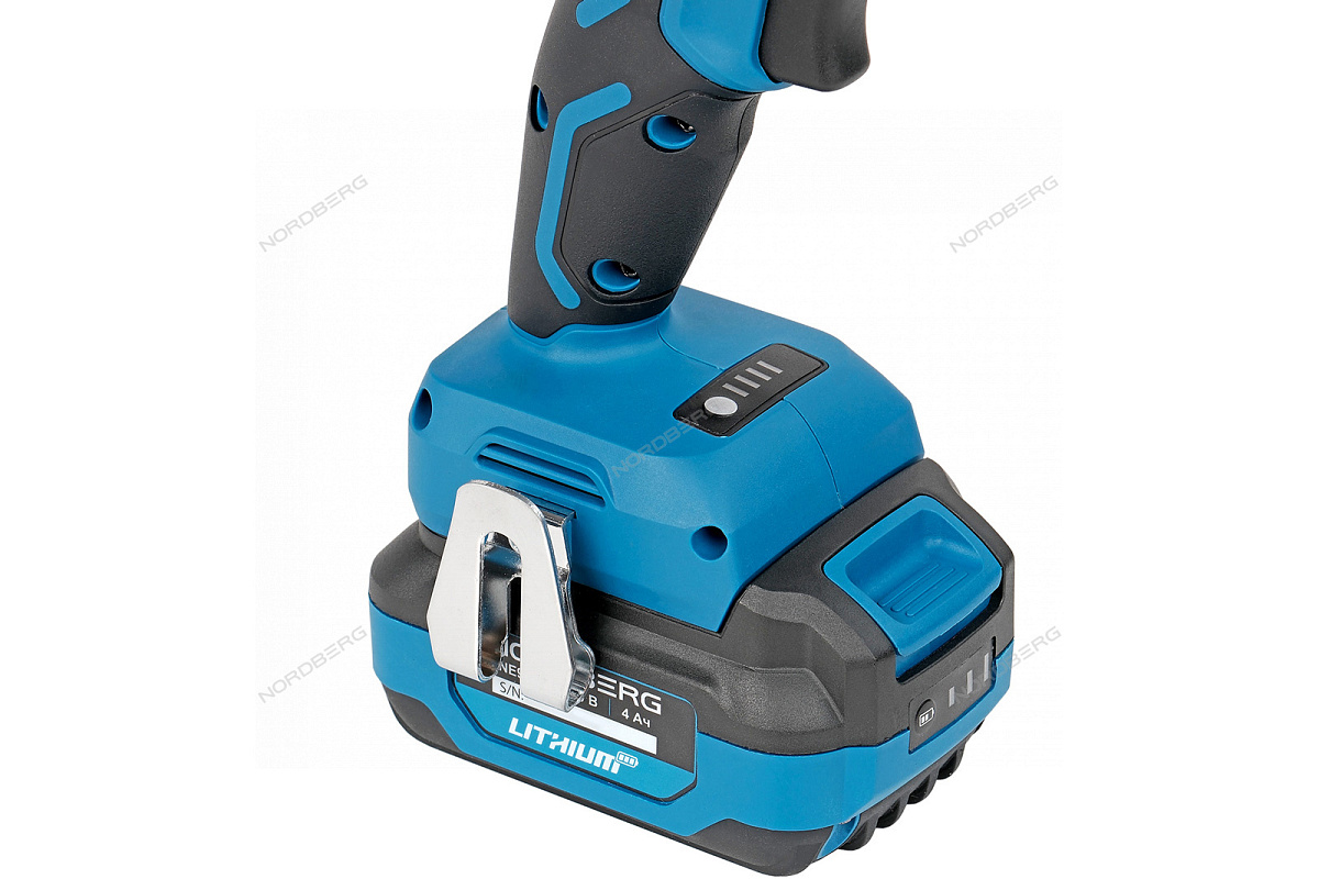 Гайковерт аккумуляторный, 1/2", 20В, 300Нм с 4A акк. и зар. уст-вом 4A, в чехле