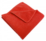 Салфетка микрофибра 220 г/м 30*30  (300шт) короб красная