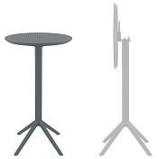 Стол пластиковый барный складной Sky Folding Bar Table 60 1