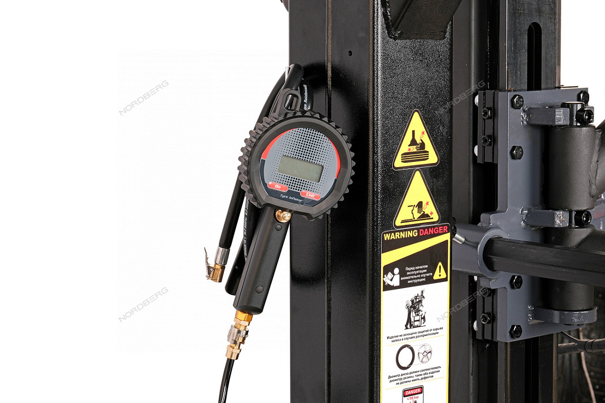 Станок шиномонтажный автомат, двускоростной, 220 В, серый + "Третья рука" 46H44N