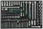 Набор торцевых головок 1/4"DR, 3/8"DR, 1/2"DR с приводами, 81 предмет, вставок-бит, 40 предметов в E