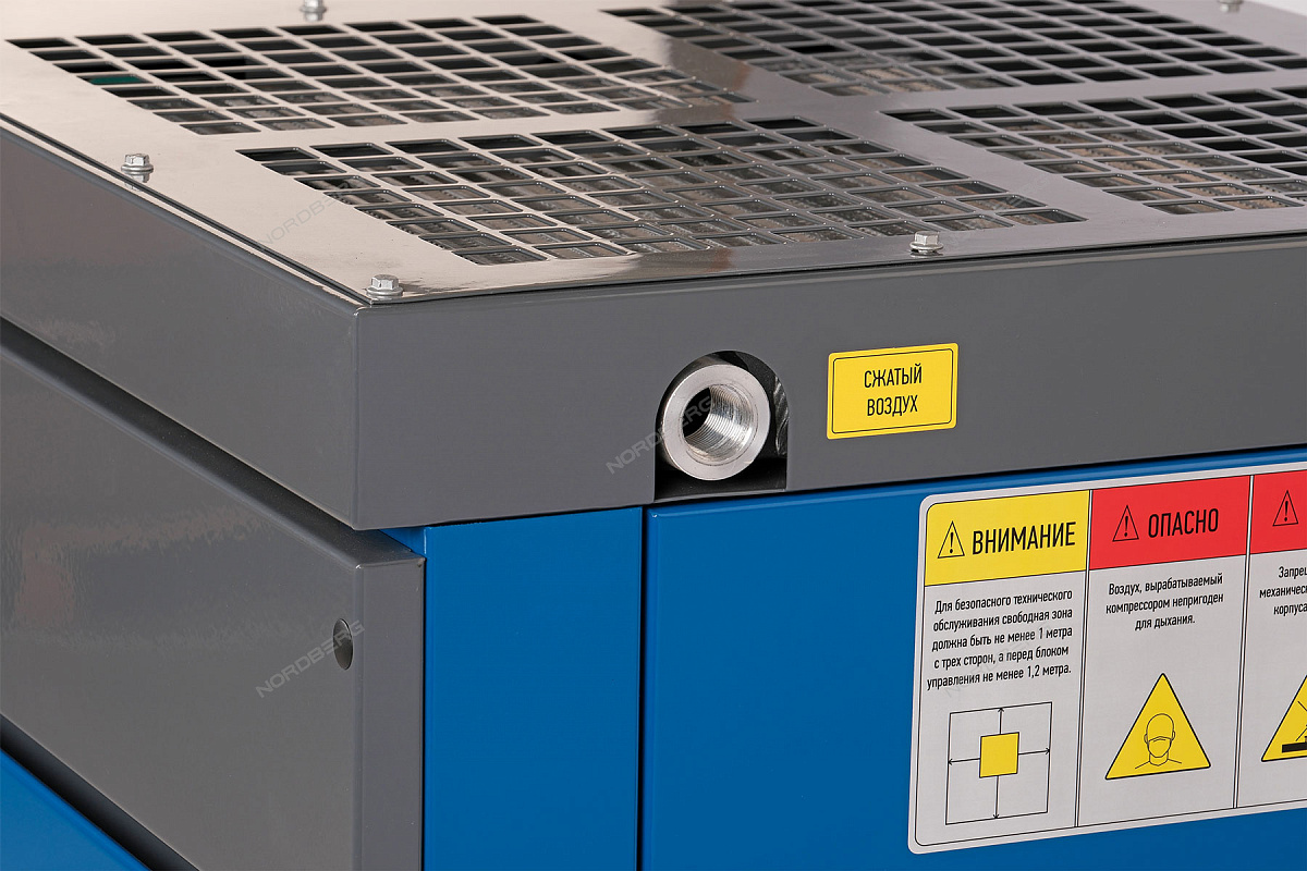 Компрессор винтовой, 11 кВт, 1550 л/мин, 10 бар, IP23, без ресивера