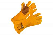 Перчатки сварщика спилковые уселенные утепленные "Трек Фрост Экстра Лонг" манжета-крага, иск.мех  Ампаро  6760A