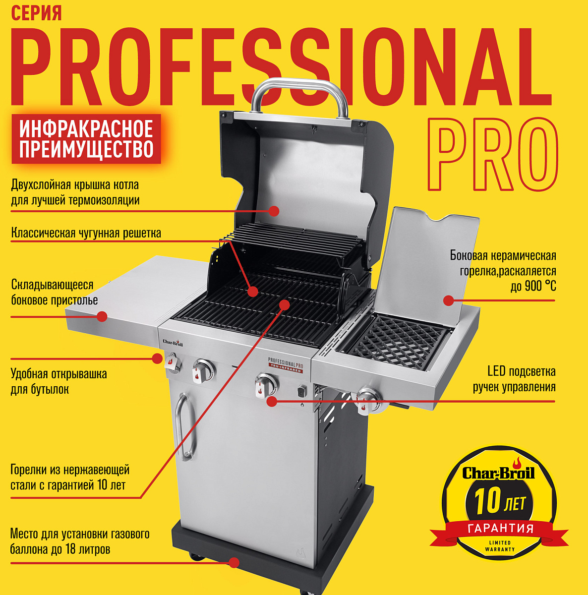Газовый гриль Professional PRO 2S