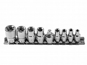 Набор торцевых головок Torx 1/4",  3/8",  9 шт. Högert  HT1A884