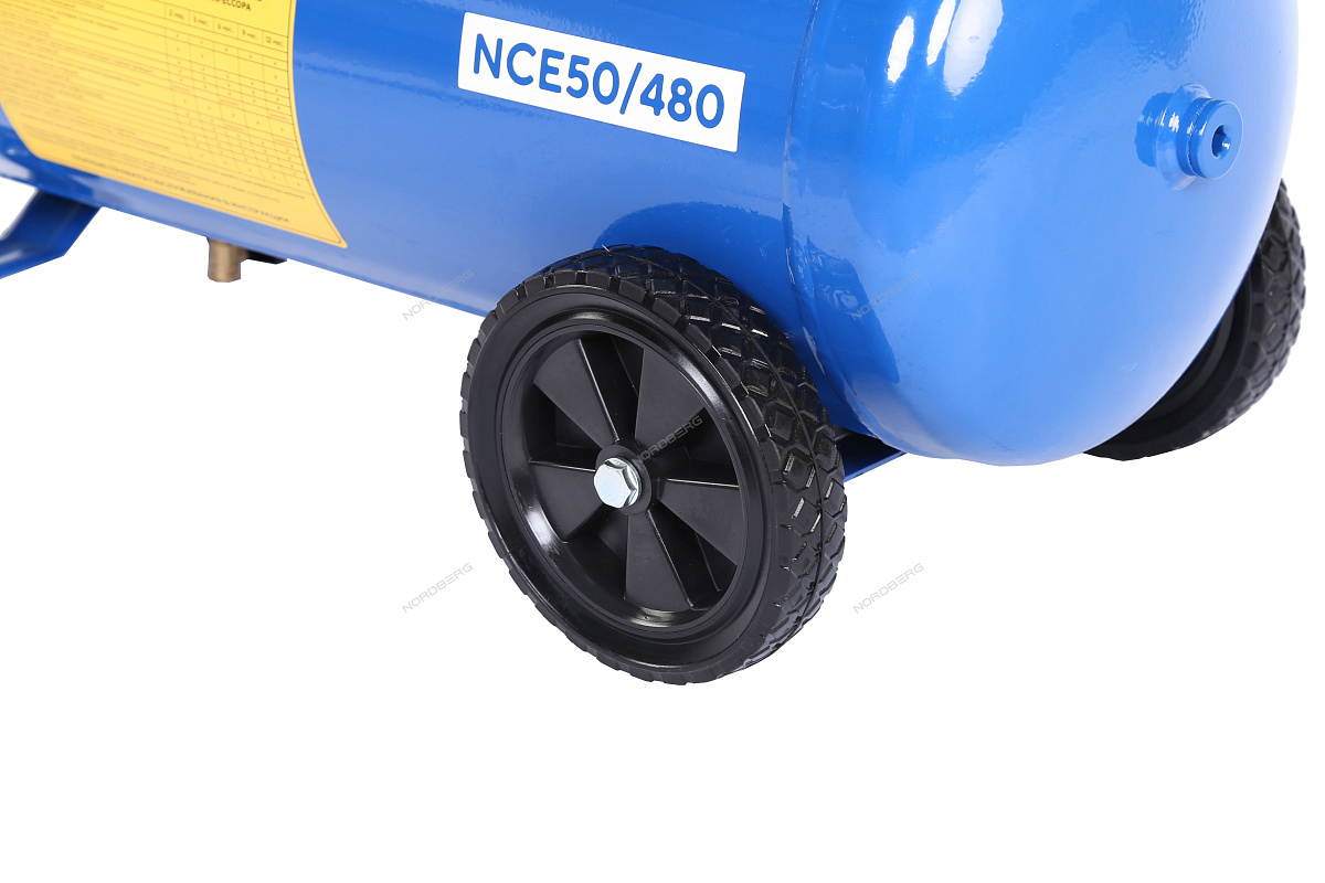 Компрессор поршневой с ременной передачей 220 В, ресивер 50 л, 446 л/мин