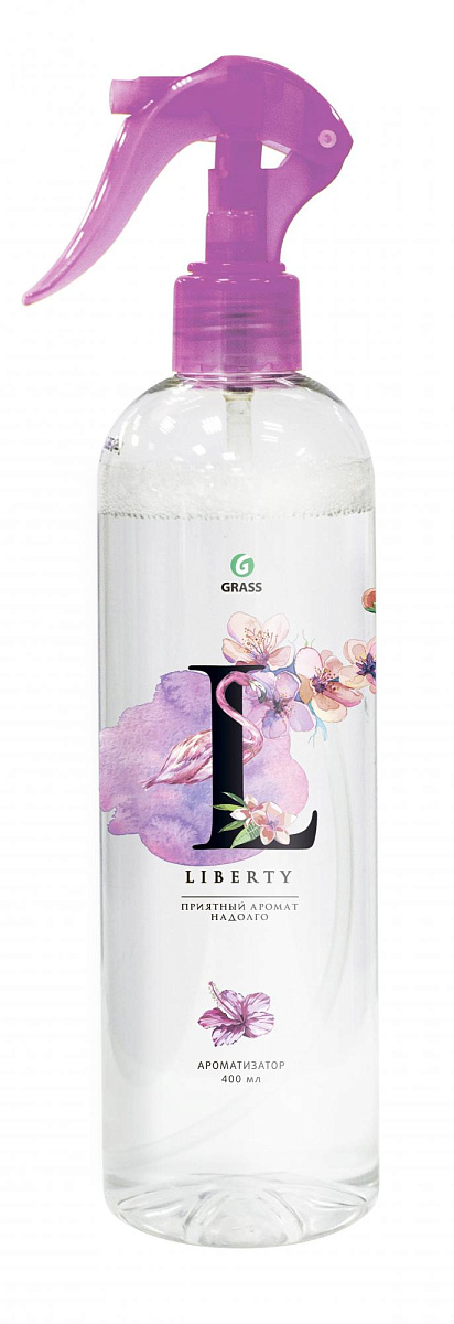 жидкий освежитель воздуха "liberty" 400 мл (розовый) grass