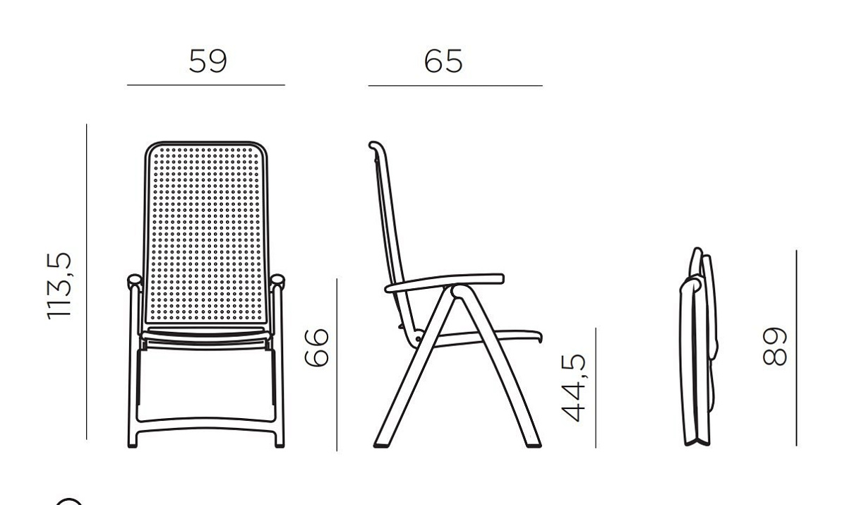 Комплект пластиковой мебели Clip 80 Darsena