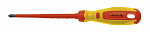 HOEGERT Отвертка изолированная крестовая PH2, 100 мм, 1000 V, сталь CrMo