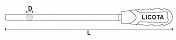 Напильник круглый личной с рукояткой, 200 мм Licota  RFC208  1