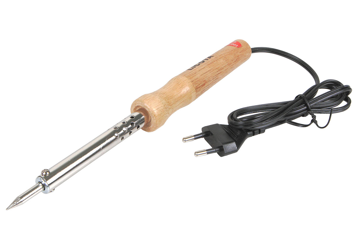 Паяльник с деревянной ручкой, 60 Вт, 220 В