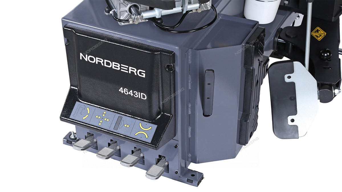 Станок шиномонтажный автомат, инверторный, стол с накладками, 220 В, серый