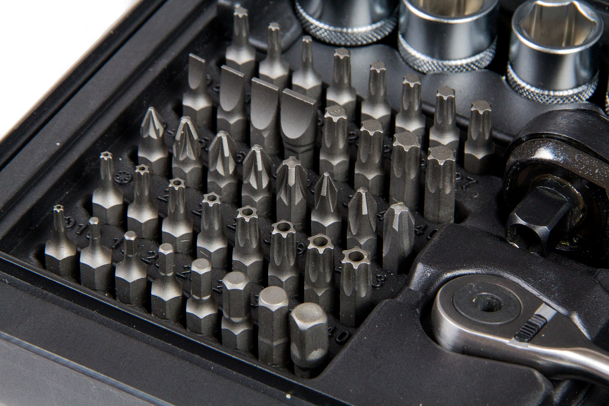 Пневмотрещотка 2в1 3/8" 34 Нм  в наборе, 59пр.