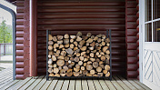 Дровница металлическая с чехлом Conkretika  Metal wood stove  1