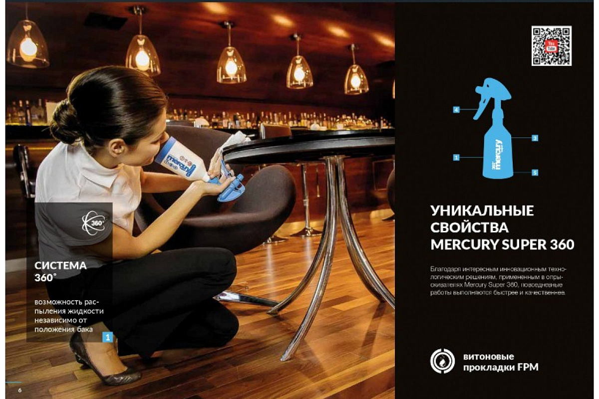 Опрыскиватель MERKURY PRO+ объем 0,5 л. ручной красный 