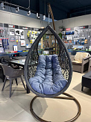 Подвесное кресло из искусственного ротанга N886-W70 Light Grey 2