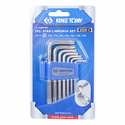 Набор Г-образных TORX, T10-T40, короткие с отверстием, 7 предметов King Tony  20407PR  3