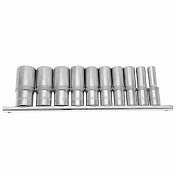 Набор глубоких торцевых головок 1/2" 12 гр. 3/8"-15/16" 10пр. на линейке Licota  TBS-23006 2