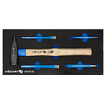 Инструментальная тележка 6 полок c набором инструмента 214 предметов