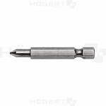 HOEGERT Биты PH3, 50 мм, сталь S2, 2 шт.