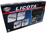 Набор торцевых головок 1/4" 34пр. 4-14 мм Licota  ALK-0101F 4
