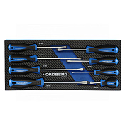 Набор отверток шлицевых 8 штук в ложементе для тележки Nordberg  301008T