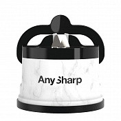 Точилка для ножей AnySharp ELITE пластиковый корпус матовый белый, принт мрамор Any Sharp  ASKSWMARBLE 