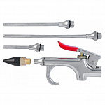 Пистолет продувочный с насадками в наборе, 5 предметов