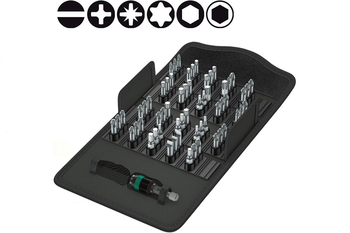 Набор WERA Bit-Safe 61 Universal 1, 61 предмет