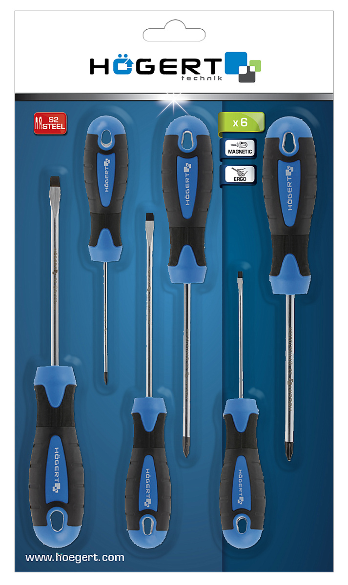 Набор отверток 6 шт., S2