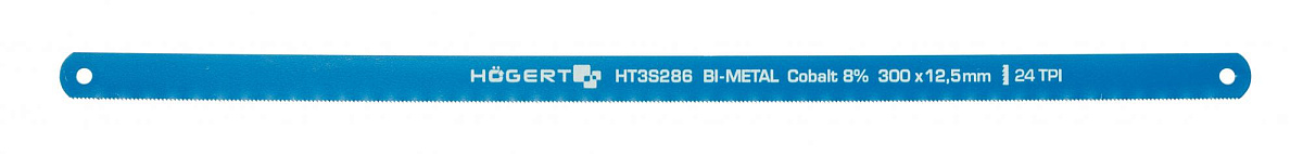 Полотно по металлу 24 TPI, 12,7 мм, HSS, Bi- металл 300 мм, 2 шт.