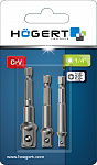 Набор держателей торцевых головок для шуруповерта, 1/4", 3/8", 1/2" 