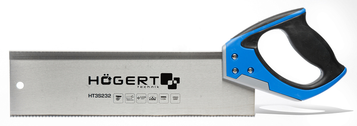 Ножовка обушковая 350 мм, 11 TPI, двухстороняя заточка