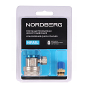 Муфта быстросъемная R134a низкое давление, синяя Nordberg  NFA1L 4