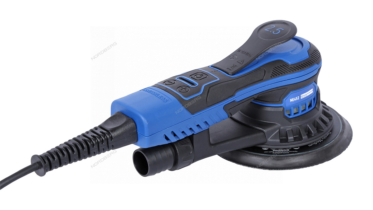 Шлифмашина эксцентриковая 2.5 мм, диск 125 мм, 4000-10000 об/мин, 350 Вт