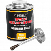 Герметик бескамерного слоя Innerliner Sealer For Tubeless Tire (банка с кистью), 500 мл / 500 г Rossvik  GBS.05.K.1