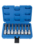 Набор головок со вставкой TORX 1/2″, длина 100 мм, 8 пр.  VERTUL  VR50190
