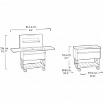 Холодильник для патио и тележка для напитков PATIO COOLER AND BEVERAGE CART 17210407