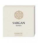 Набор гигиенический «Sargan» (ватные палочки, ватные диски и пилочка для ногтей) 