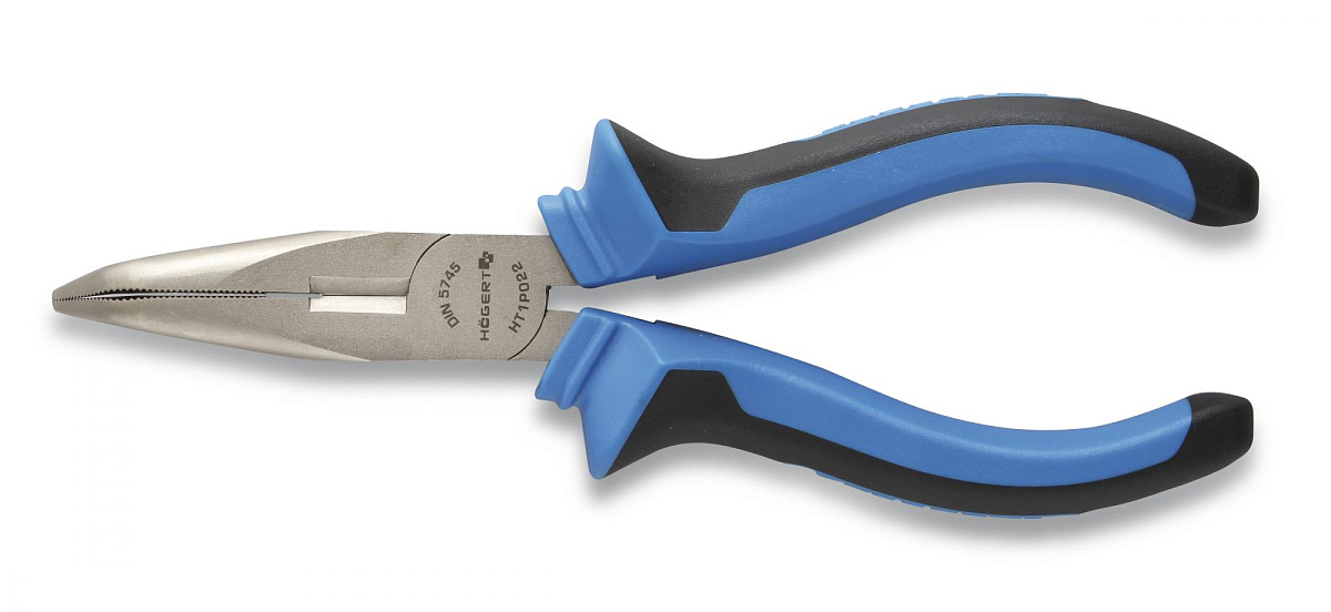HOEGERT Длинногубцы изогнутые 160 мм