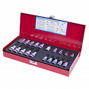 Набор торцевых насадок и головок 1/2", 3/8", TORX, Е6-Е20, Т10-Т55, 20 предметов  King Tony  7120PR 4