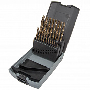 Набор сверл 1.0-10.0 х 0,5 мм 19пр. HSS-CO Spiralbohrer (Metall) Garwin  GM-BS19C 1